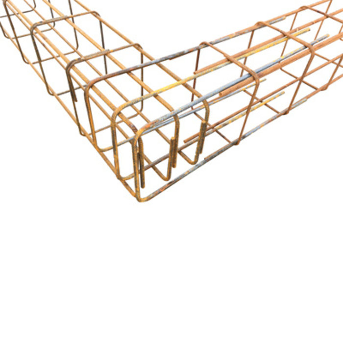Wapeningskorf Ø12 3O 28 x 43 x 300 cm  inclusief verlengde haarspelden