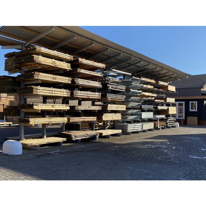 Stalen poortframe gegalvaniseerd incl. verstelbare ogen - Diverse maten