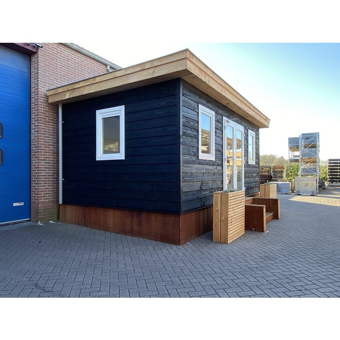 Douglas Zweeds Rabat 70% PEFC 19.5 cm - 2 x zwart gespoten