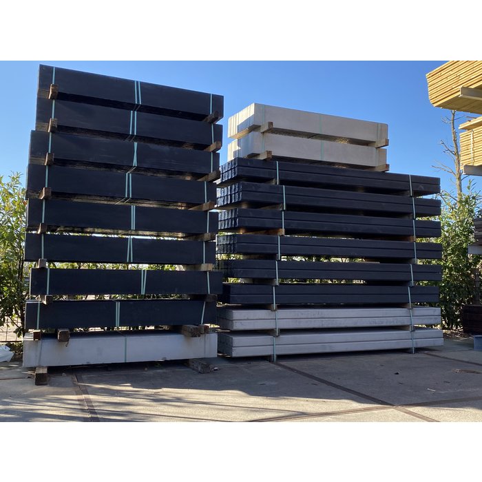 Betonpaal IJssel diamantkop 10 x 10 x 280 cm - Grijs