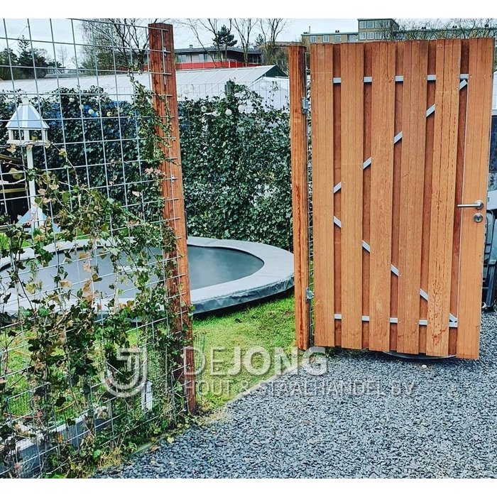 Hardhouten paal 8.5 x 8.5 x 300 cm - geschaafd