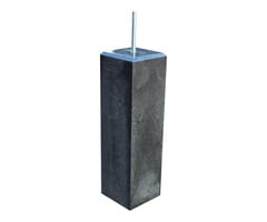 Betonpoer Glad / Velling 14 x 14 x 58 cm  (bovenzijde 12 x 12 cm)