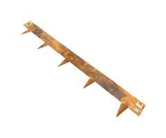 Cortenstaal kantopsluiting - 106 x 24 cm