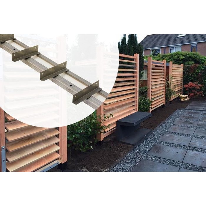 Flex Fence RVS zelfbouwpakket shutterscherm