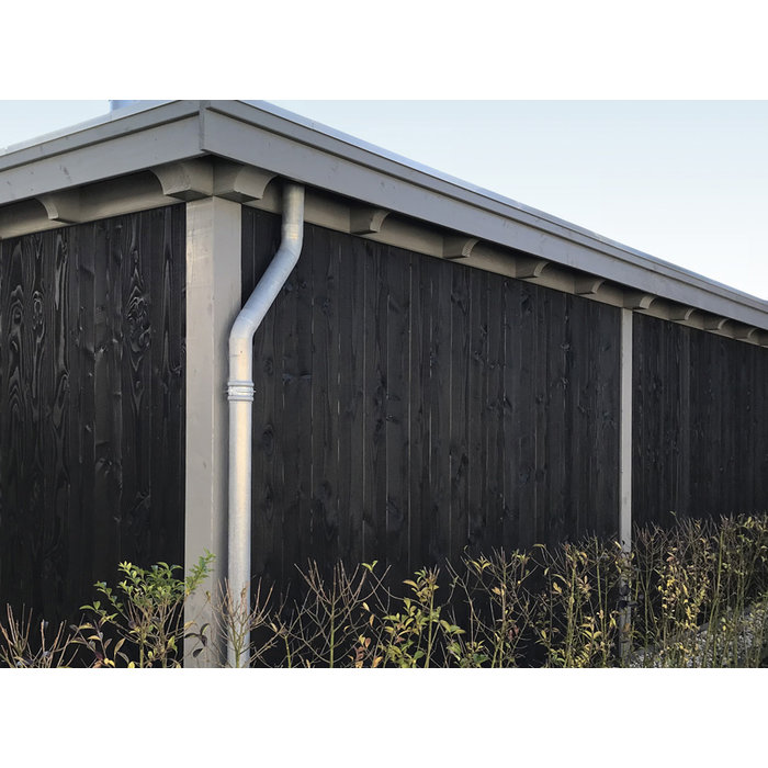 Douglas Sponningplank - Halfhouts rabat 70% PEFC 1,8 x 19 cm - Zwart gespoten