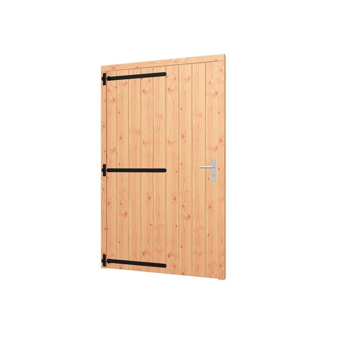 Beslagset enkele deuren XL incl. RVS cilinderslot