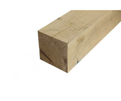 Eiken paal 20 x 20 cm fijnbezaagd