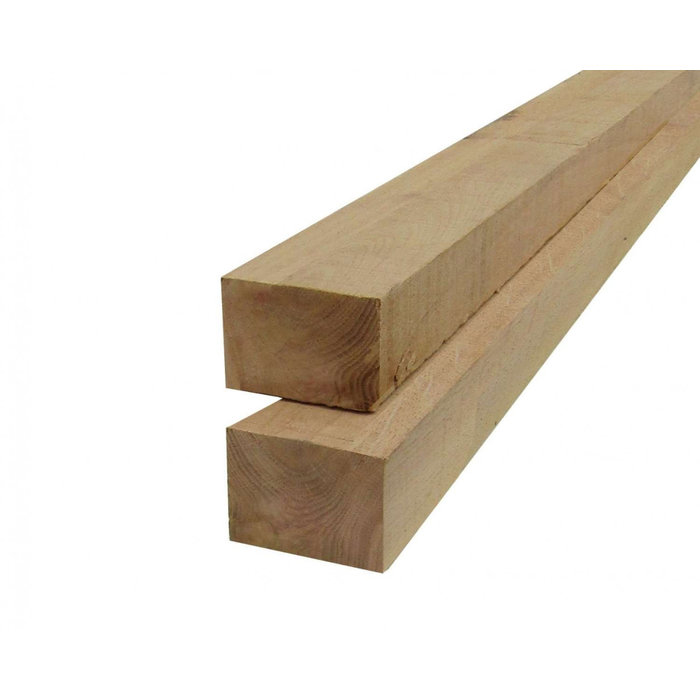 Eiken balk 5 x 10 cm fijnbezaagd