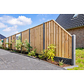 Standaard hout beton schutting
