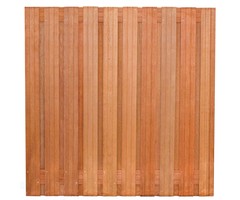 Tuinscherm Dronten hardhout - 21 planks - diverse afmetingen