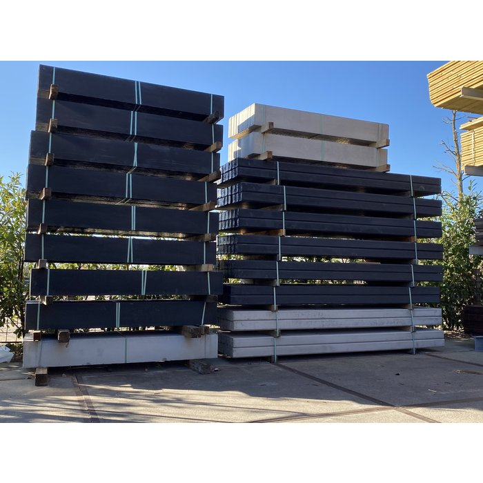 Betonpaal Geul diamantkop 10 x 10 x 280 cm - Grijs