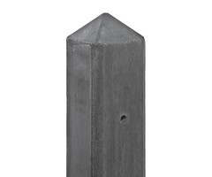 Betonpaal Geul diamantkop 10 x 10 x 280 cm - Antraciet
