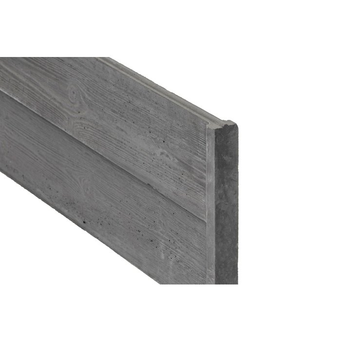 Beton motiefplaat Zweeds rabat - Antraciet - 184 x 26 cm