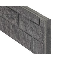 Beton motiefplaat Rotsmotief - Antraciet - 184 x 26/20 cm