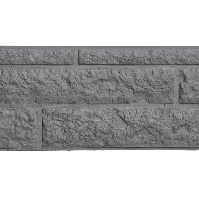 Beton motiefplaat Rotsmotief - Antraciet - 184 x 26/20 cm