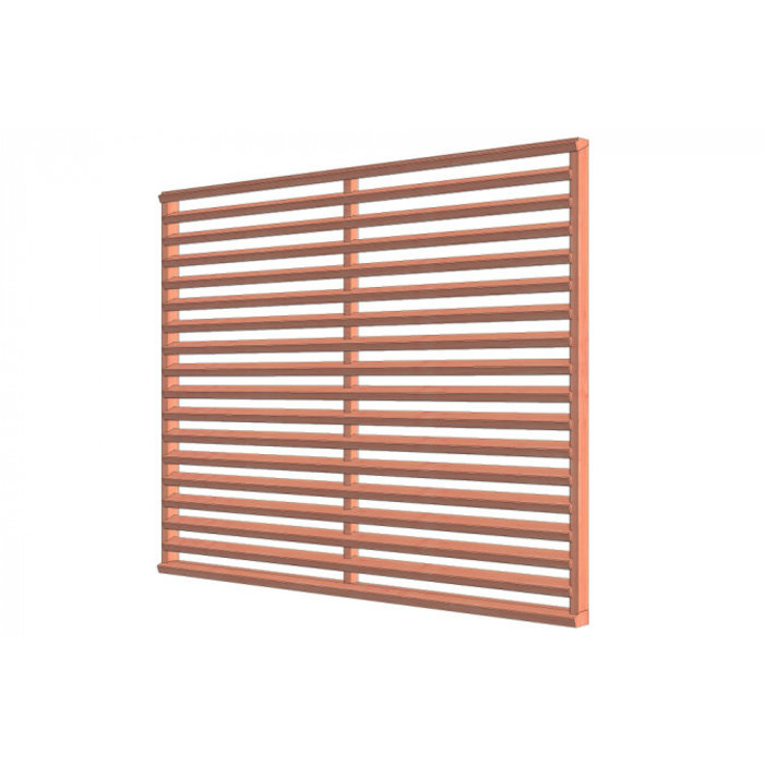 Douglas hout Louvre horizontaal - uitvoering naar keuze