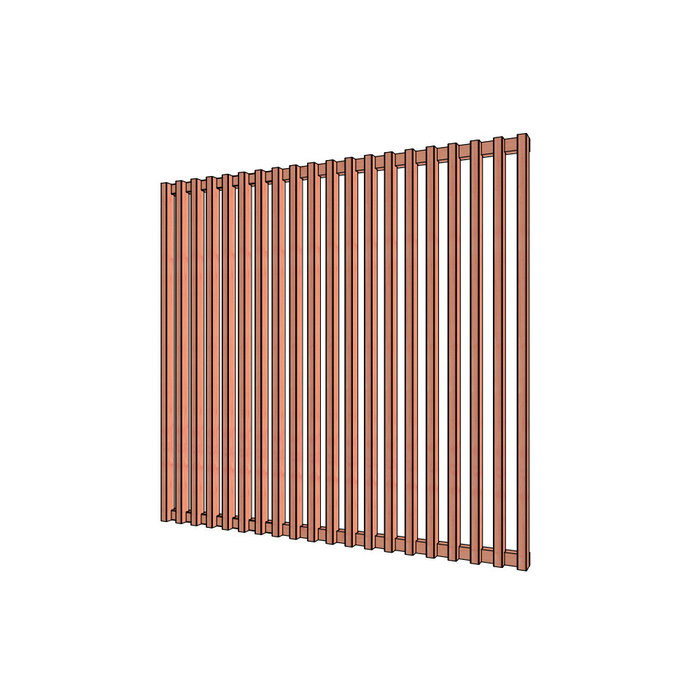 Douglas hout Louvre verticaal - uitvoering naar keuze