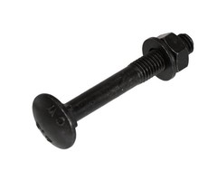 Slotbout M8 Zwart incl. moer en sluitring
