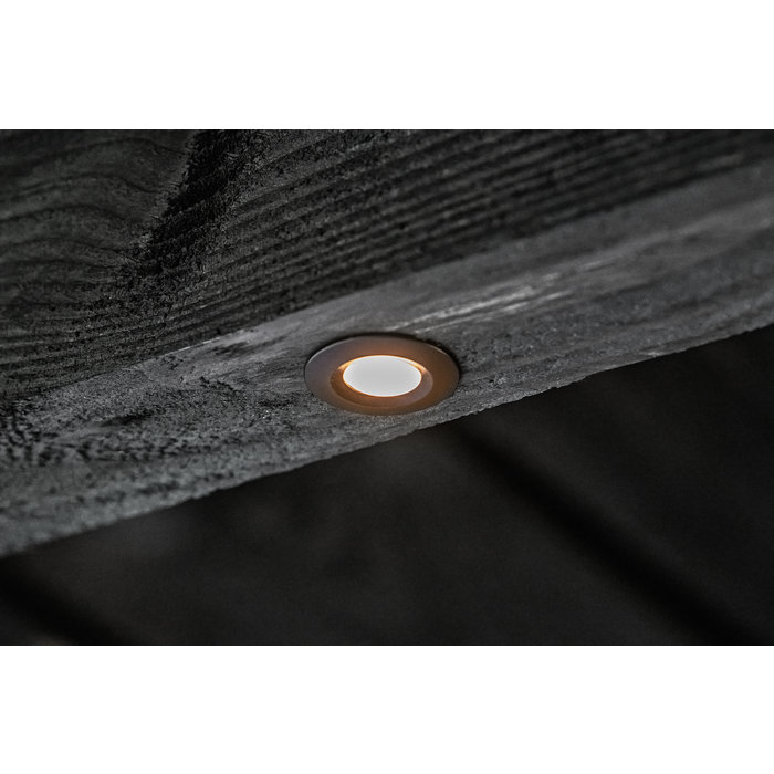 2 stuks Led plafond inbouwspots 3 cm