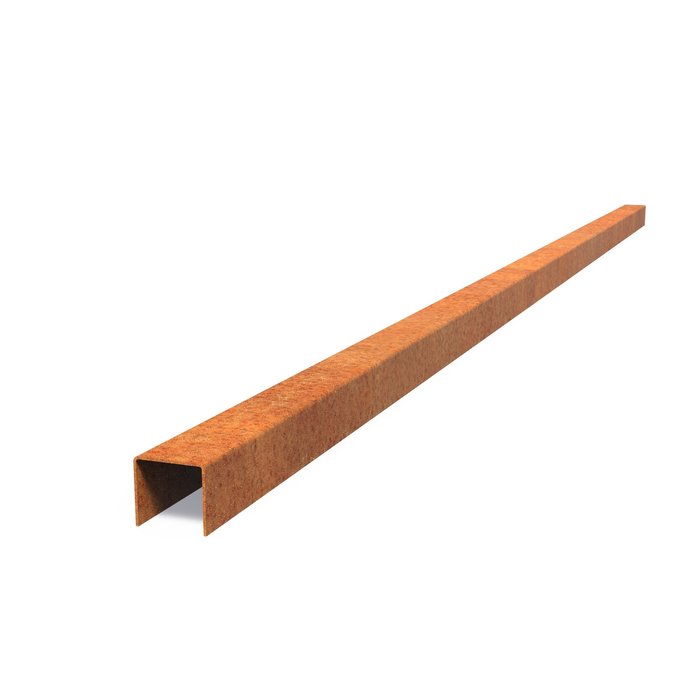 Cortenstaal overzetprofiel opsluitband - 1 meter lang