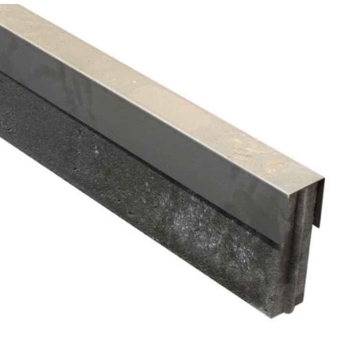 Cortenstaal overzetprofiel opsluitband - 1 meter lang