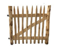 Kastanjehout poort B120 x H100 cm compleet
