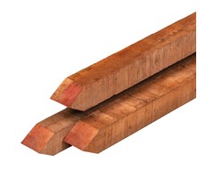 Hardhouten piketpaal 4 x 4 cm - gezaagd met punt