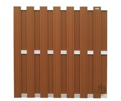 Elephant Composiet Design tuinscherm - Bruin / Alu