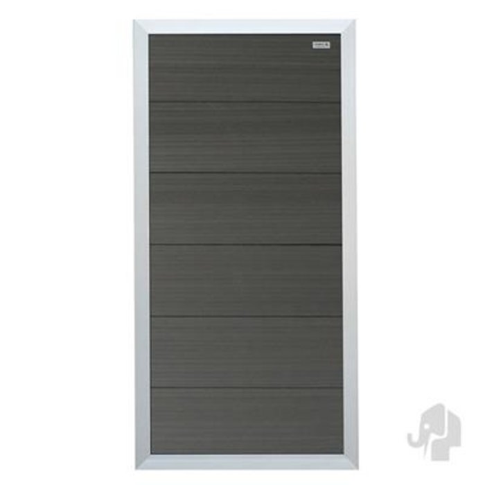 Elephant Composiet Forte tuinscherm - Antraciet / Alu