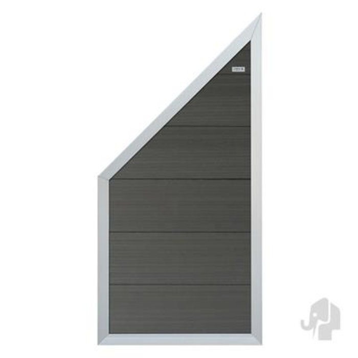 Elephant Composiet Forte tuinscherm - Antraciet / Alu