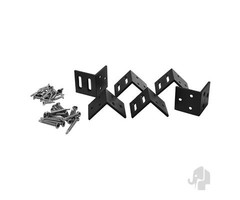 Elephant hoek beslagset a 6 stuks incl. schroeven - Antraciet Aluminium