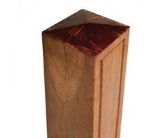 Poortpaal Belmonte Bankirai - 11 x 11 x 305 cm