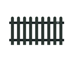 Classic composiet tuinhek rond - 80 x 180 cm