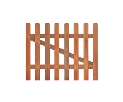 Hardhouten tuinpoort Classic recht