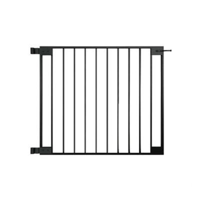 Aluminium tuinpoort industrieel zwart inclusief beslag