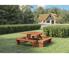 Picknicktafel vierkant Ede - hardhout