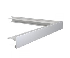 Aluminium Daktrim buitenhoek 4,5 x 4,5 cm