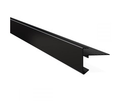 Aluminium Daktrim 4,5 x 4,5 cm - Zwart gecoat