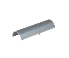 Koppelplaatje t.b.v. Aluminium daktrim met kraal