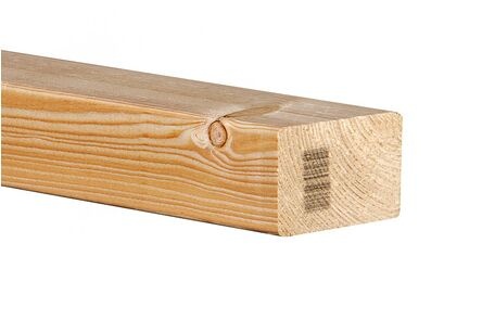 Vuren regel geschaafd 70% PEFC 4.5 x 7 cm
