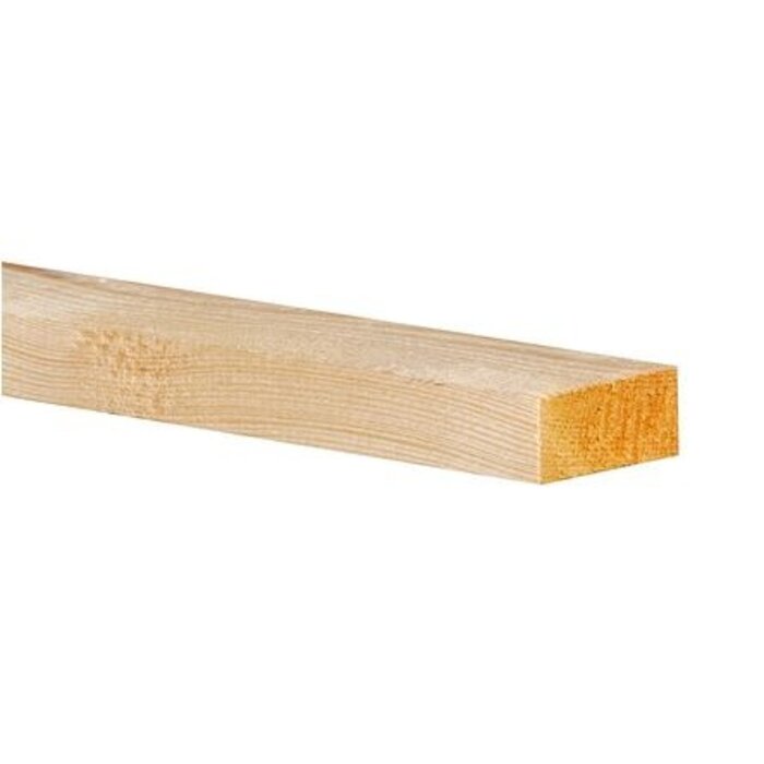 Vuren vandikte geschaafd 70% PEFC 2,2 x 4,8 cm