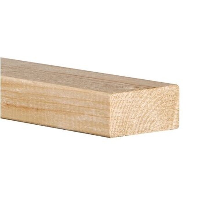 Vuren balk C18 geschaafd FSC Mix 70% 4,4 x 9,5 cm