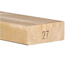 Vuren balk C24 geschaafd 70% PEFC 5,8 x 15,6 cm