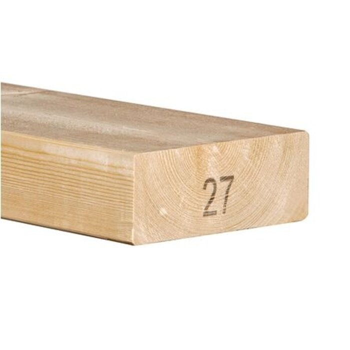 Vuren balk C24 geschaafd 70% PEFC 5,8 x 15,6 cm