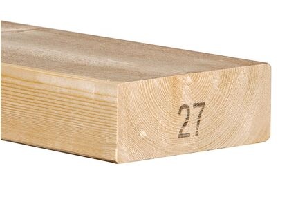 Vuren balk C24 geschaafd 70% PEFC 5,8 x 15,6 cm