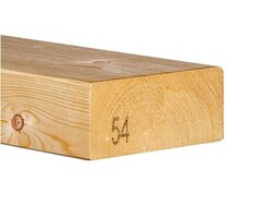 Vuren balk C24 geschaafd FSC Mix 70% 7 x 17 cm