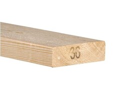 Vuren SLS C24 geschaafd 70% PEFC 3,8 x 14 cm