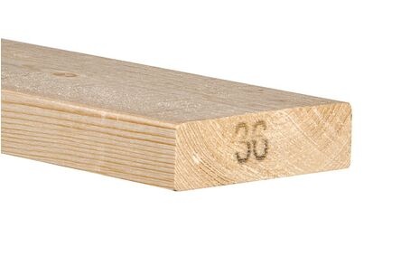 Vuren SLS C24 geschaafd 70% PEFC 3,8 x 14 cm