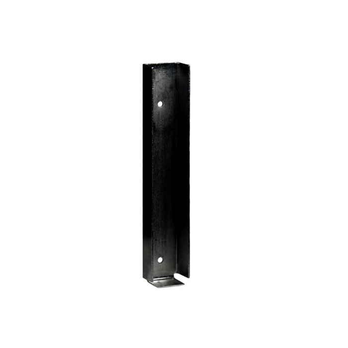 U profiel zwart t.b.v. muuraansluiting betonplaat