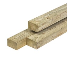 Vuren regel geschaafd 70% PEFC 4,4 x 7,0 cm - Geïmpregneerd